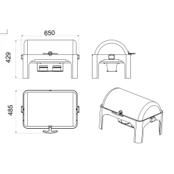 Marmite Roll-Top avec pots CD6505