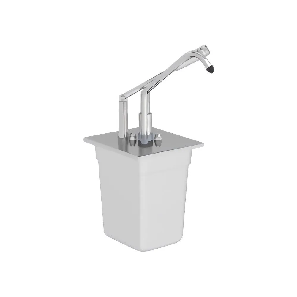 Distributeur de sauce avec pompe GN 1/6 3L 200mm