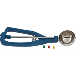 Cuillère à glace en acier avec manche en plastique 1/30