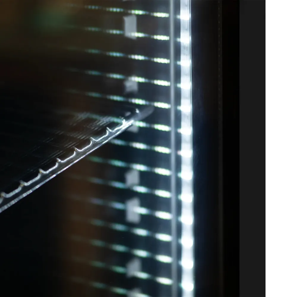 Congélateur UF 340 liters with glass doors, noire