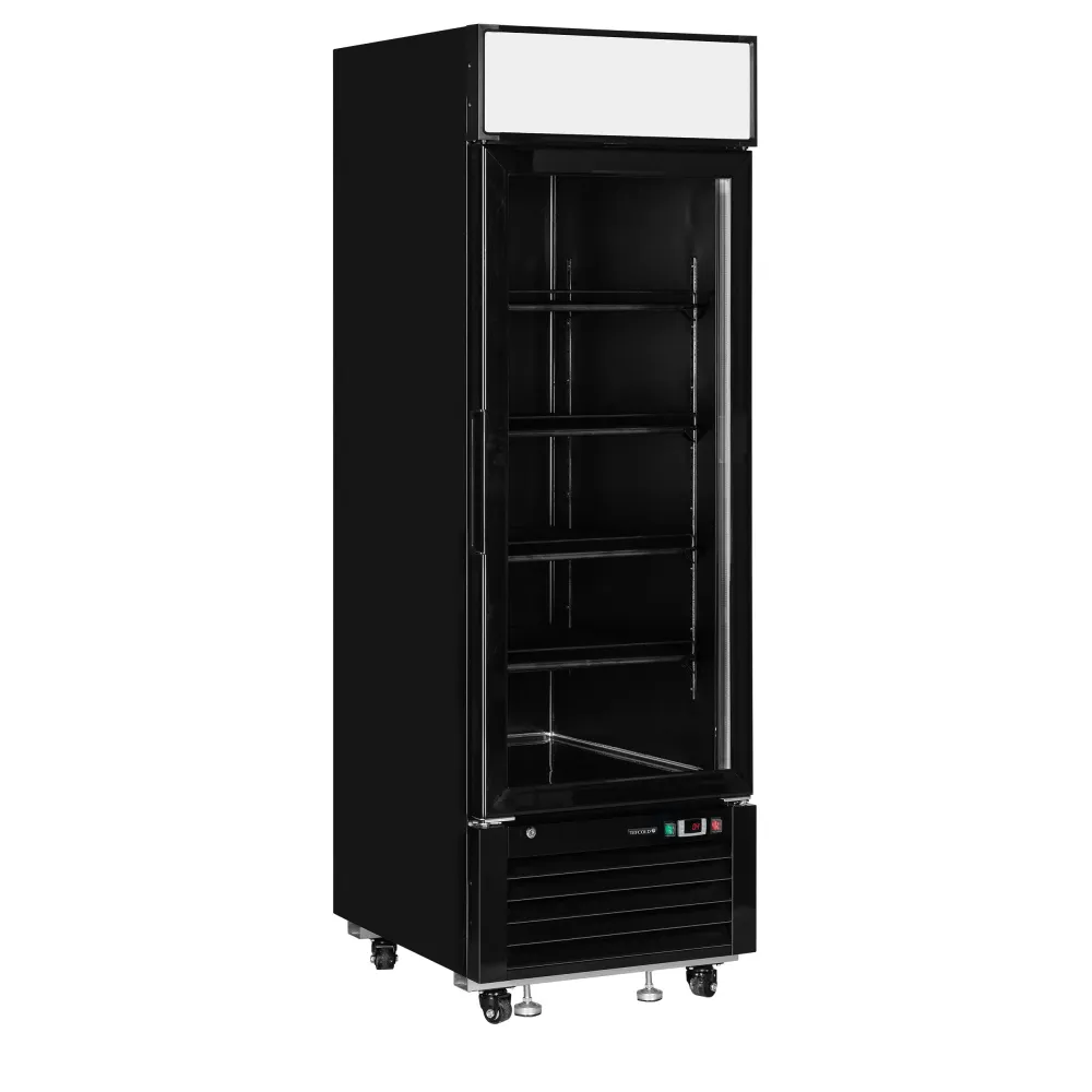 Glacière vitrine 405 litres, noire