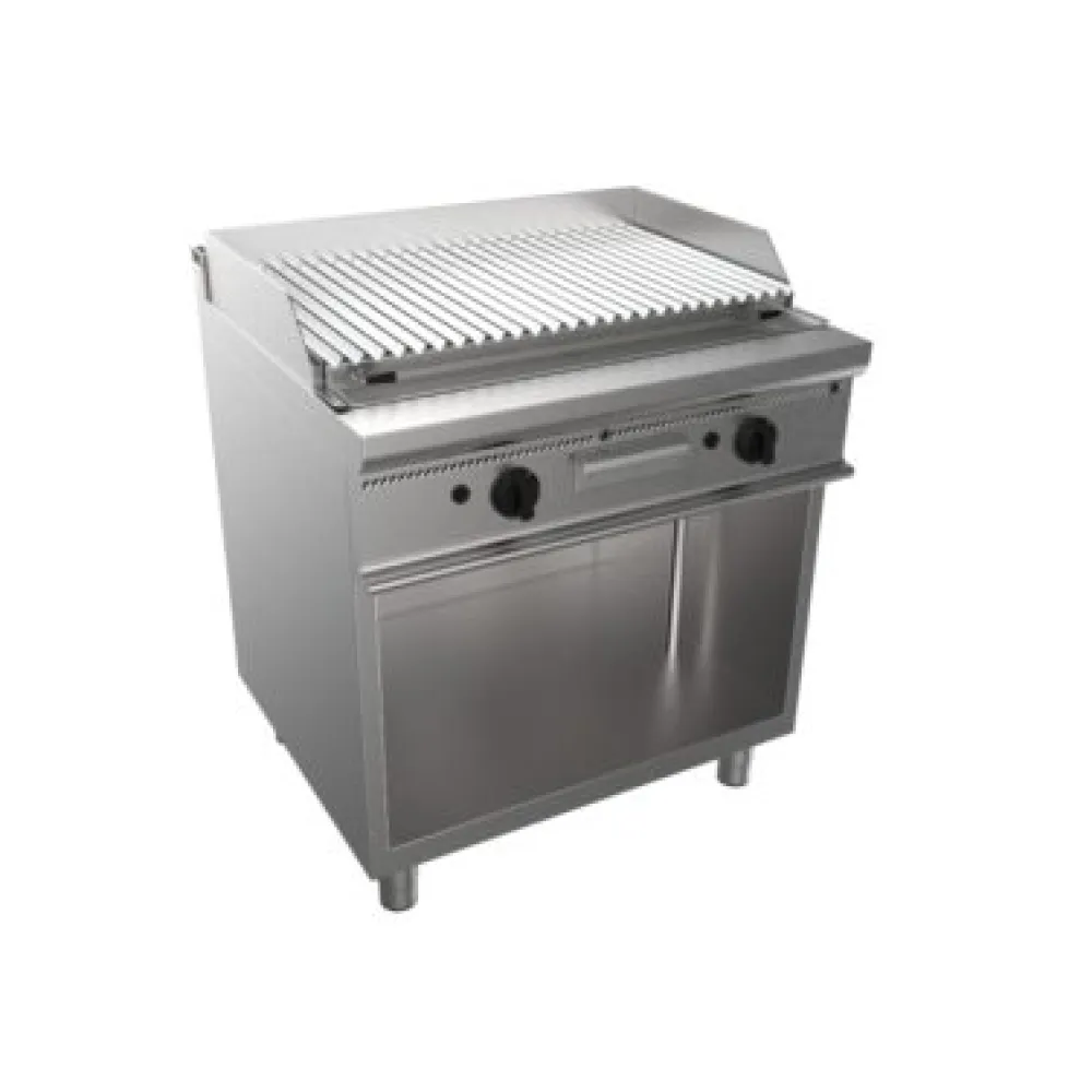 Surface de grill en pierre de lave à gaz avec armoire neutre E7/BS2BA