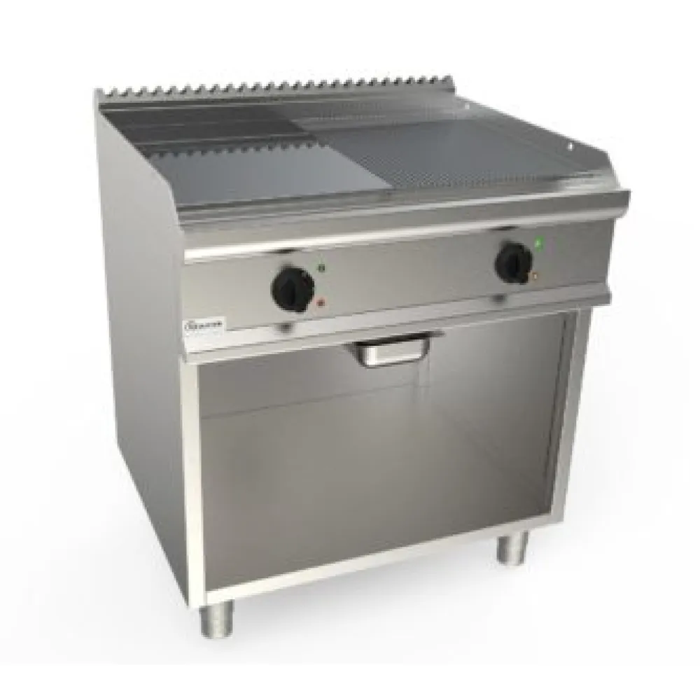 Plaque grillée électrique rainurée-lisse LADY 700 L7/KTE2BBMC