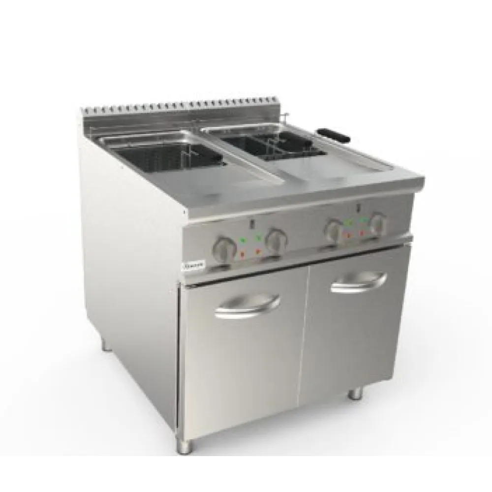 Friteuse électrique avec armoire 17+17L LADYQ 900 LQ/FRE2V17
