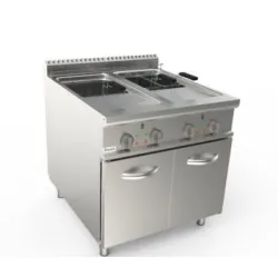 Friteuse électrique avec armoire 21+21L LADYQ 900 LQ/FRE2V21