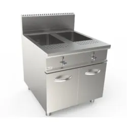 Cuiseur à pâtes à gaz 40+40L LADYQ 900 LQ/CPG2V80