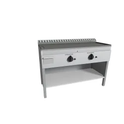 Plaque à griller lisse électrique avec meuble neutre FRY-TOP FTSPS/126EK.BA