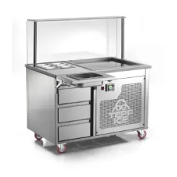 Appareil combiné de préparation de glace sur roulettes avec version DP/TPICE drop-in TEPP-ICE TPICE1200