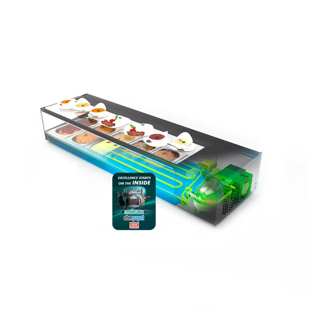 Vitrine réfrigérée pour bacs GN LOGIC VTLG6