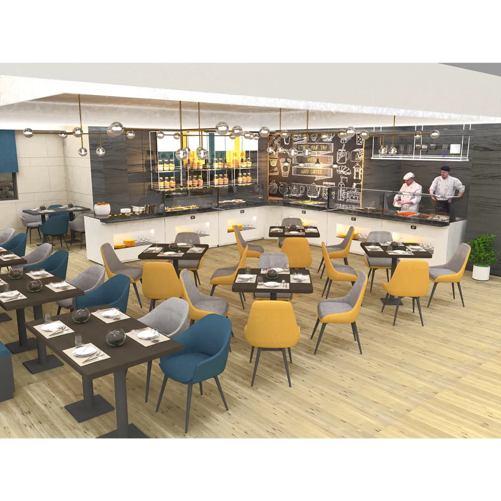 Buffet-vitrine avec surface chauffante BUSV