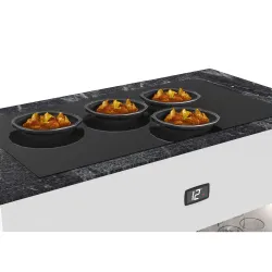 Buffet avec surface en verre chauffante BUC