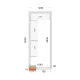 Panneaux de chambre froide NF 1200 / 3000 / 2120 mm, 80 mm