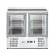 Vitrine réfrigérée 2 portes avec couvercle relevable