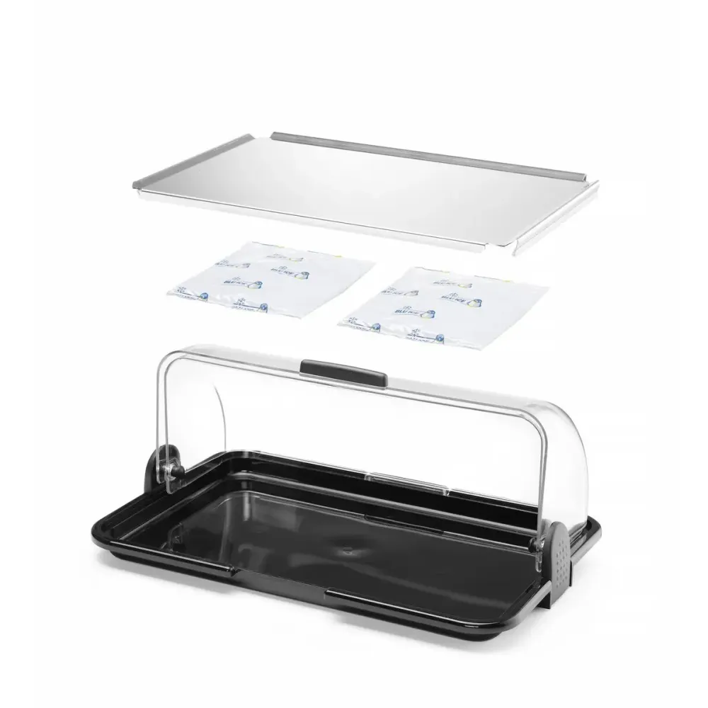 Petite vitrine rolltop à double fonction