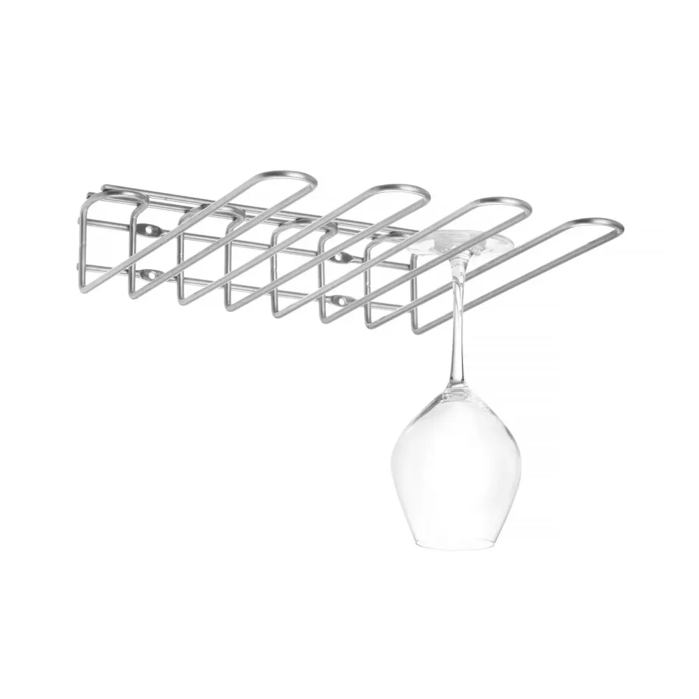 Porte-verres mural en inox Stalgast 3 rangées réf. 596500