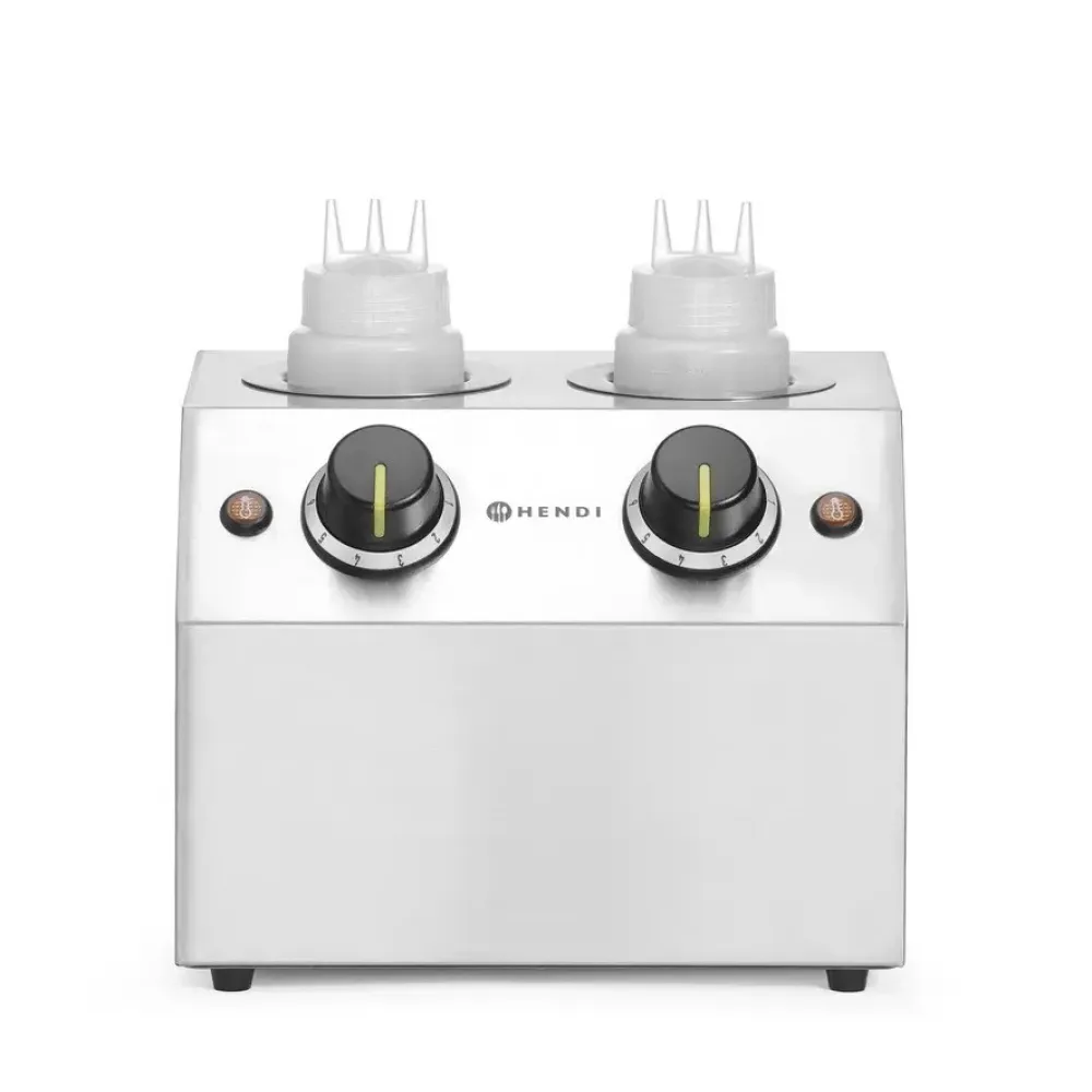 Chauffe-sauces double 2 x 0,65 L HENDI Twin Sauce Warmer