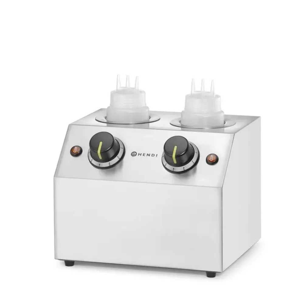 Chauffe-sauces double 2 x 0,65 L HENDI Twin Sauce Warmer