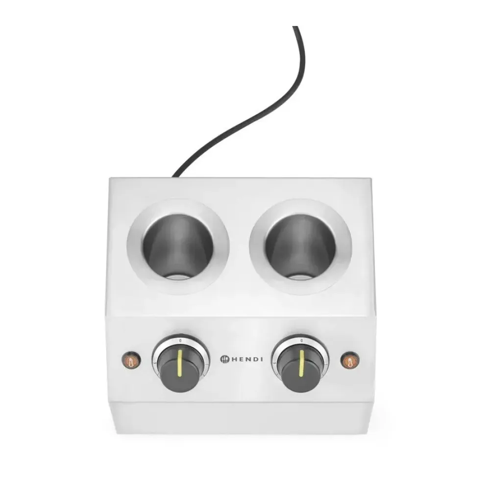 Chauffe-sauces double 2 x 0,65 L HENDI Twin Sauce Warmer