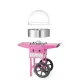 Machine à barbe à papa mobile rose sur chariot HENDI 282809