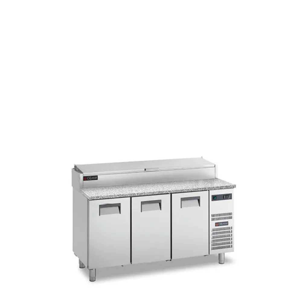 Meuble réfrigéré à pizza GEMM SFF/716G 3 portes 9 GN 1/4