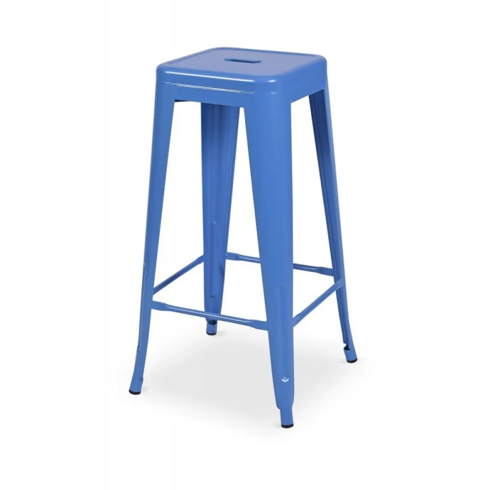 Chaise professionnelle PARIS100 TOLIX en acier bleu 765 mm