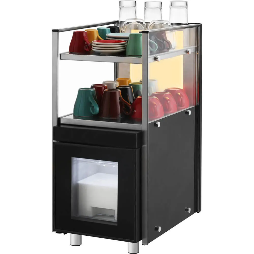Réfrigérateur à lait avec réchauffeur de tasses Stalgast 844486