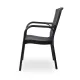 Chaise professionnelle ANDREA 110 noire en polypropylène