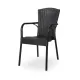 Chaise professionnelle ANDREA 110 noire en polypropylène