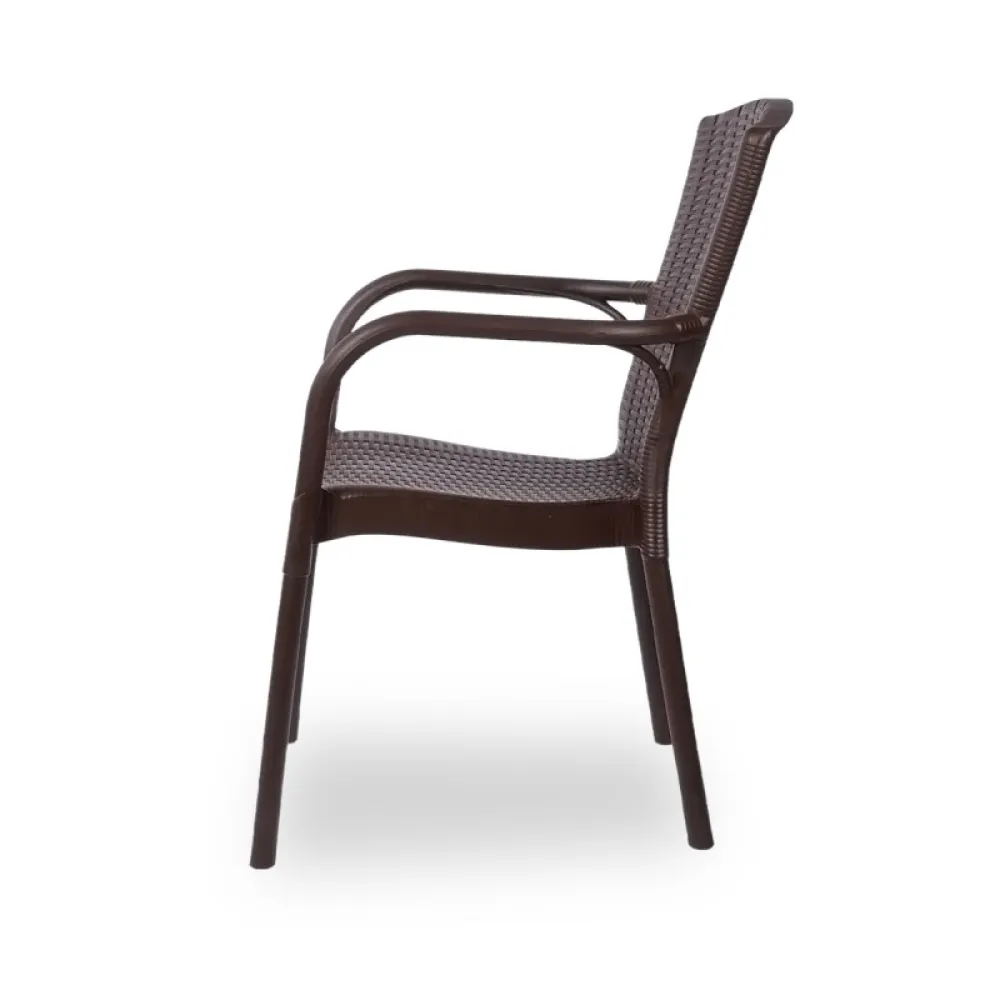 Chaise ANDREA 210 brown en polypropylène empilable