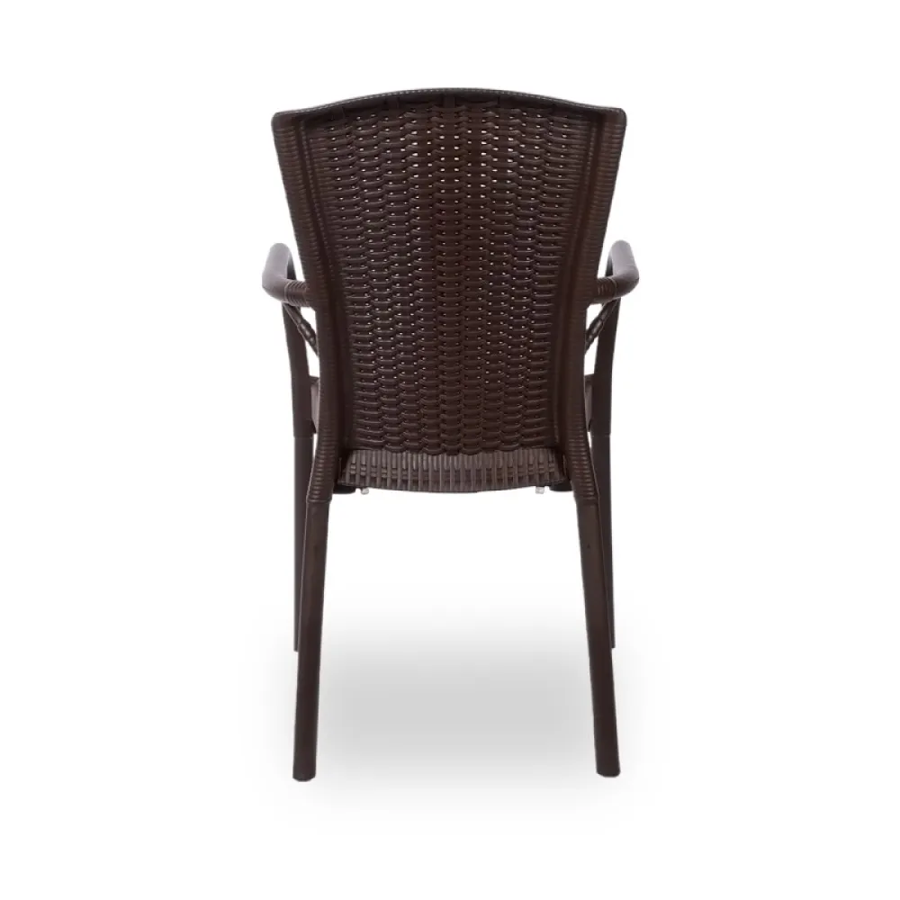 Chaise ANDREA 210 brown en polypropylène empilable