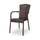 Chaise ANDREA 210 brown en polypropylène empilable