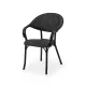 Chaise MARCO 110 noire empilable en polypropylène