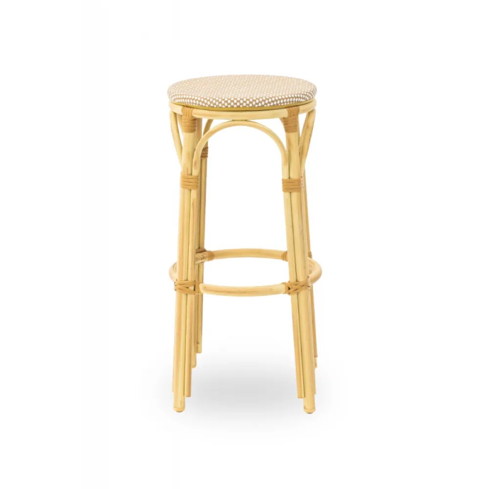 Hocker FRANCESCO 0377 en technorattan beige