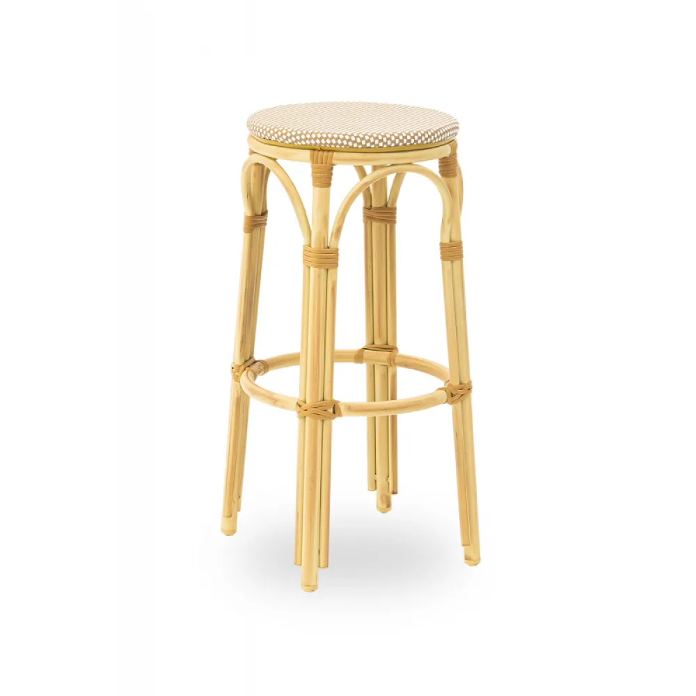Hocker FRANCESCO 0377 en technorattan beige
