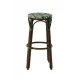 Tabouret haut FRANCESCO 7040 en technorattan vert et blanc