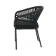Chaise AUGUSTO 1616 black en technorattan empilable