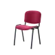 Chaise professionnelle empilable rouge BHS.LV ISO 24H BL T0019