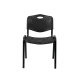 Chaise empilable ISO PLAST 0102 black - BHS.LV