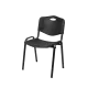 Chaise empilable ISO PLAST 0102 black - BHS.LV