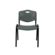 Chaise professionnelle empilable BHS.LV ISO PLAST 0105 gris