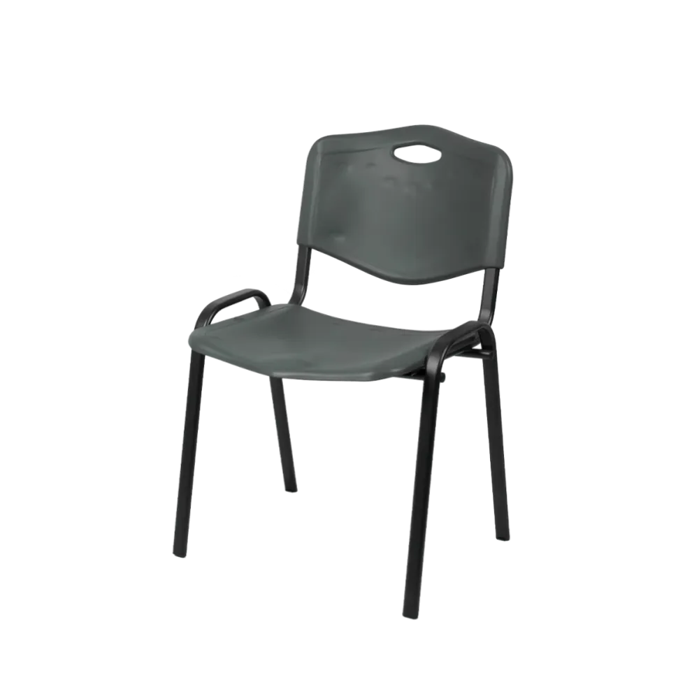 Chaise professionnelle empilable BHS.LV ISO PLAST 0105 gris