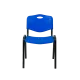 Chaise professionnelle empilable BHS.LV ISO PLAST 0131 bleue