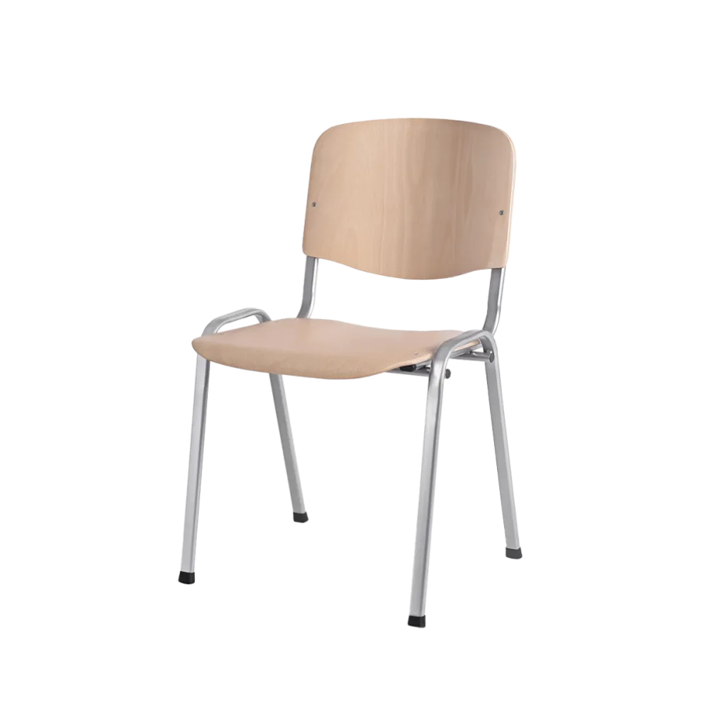 Chaise ISO WOOD CR en acier et polywood