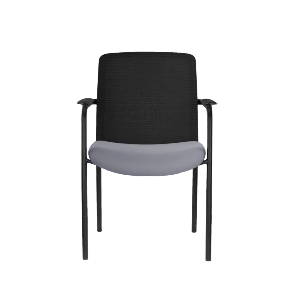 Chaise de réunion et formation FORMO G334 en acier gris