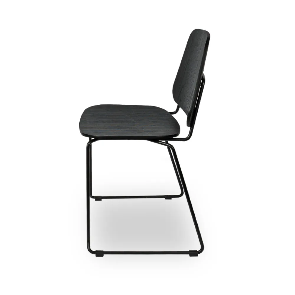 Chaise professionnelle NEVADA Black Wood