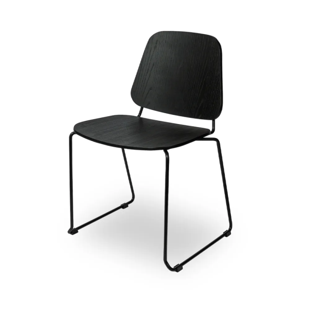 Chaise professionnelle NEVADA Black Wood