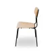 Chaise professionnelle ARIZONA BL NATURAL en chêne et acier
