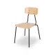 Chaise professionnelle ARIZONA BL NATURAL en chêne et acier