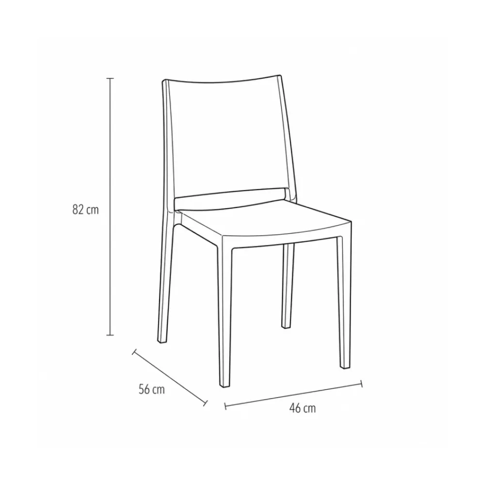 Chaise professionnelle GOMERA FULL 121 empilable