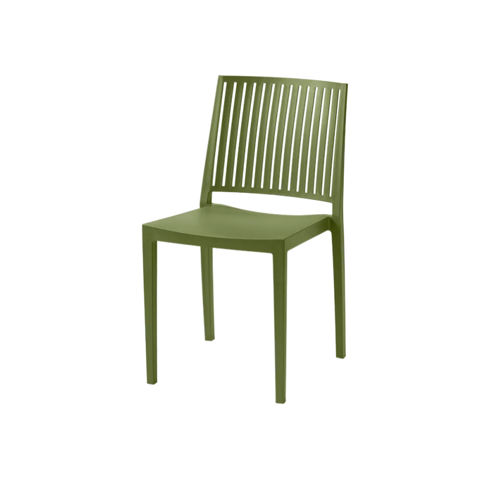 Chaise professionnelle empilable GOMERA 215 verte